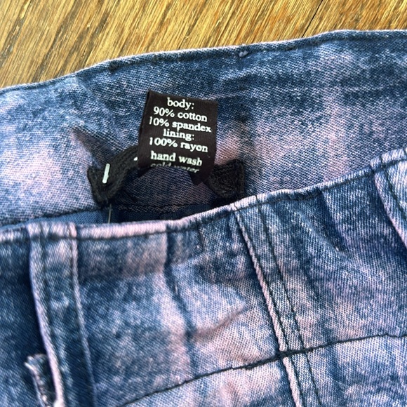 Flowers By Zoe Denim Skirt Blue & Pink - Picture 10 of 10